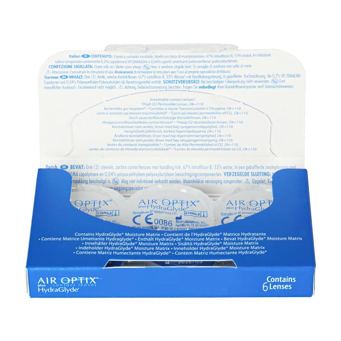 Air Optix plus HydraGlyde 6 шт