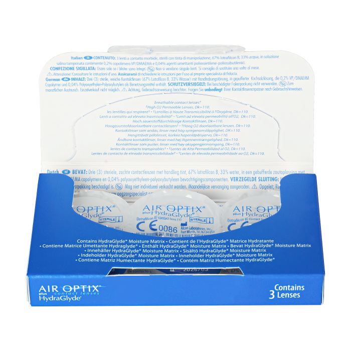 Air Optix plus HydraGlyde 3 шт