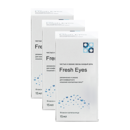 капли Офтальмикс Fresh Eyes, 15 мл х3