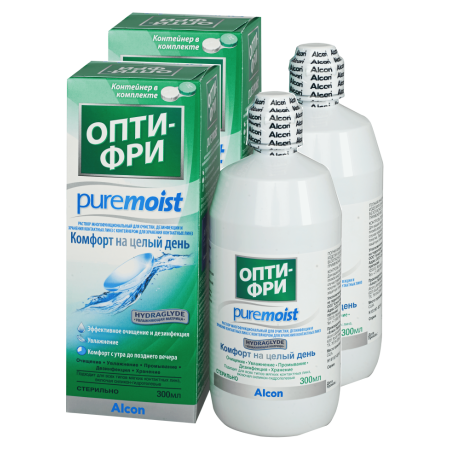 раствор Опти-Фри Pure Moist, 300 мл х2