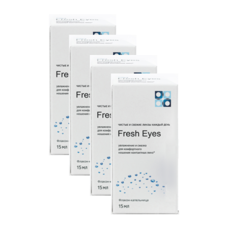 капли Офтальмикс Fresh Eyes, 15 мл х4
